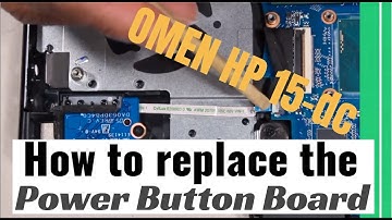 How to replace the Power Button Board for OMEN by HP 15-dc Series Gaming Laptop