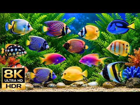 The Best 8K Aquarium – Beautiful Coral Fish 🐠 Tranquil Underwater Life & Sleep Ambience