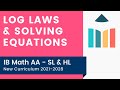 Master Log Laws & Solve Equations Easily | IB Math AA SL/HL Revision 📚