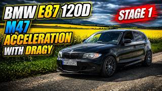 BMW E87 120D M47 ACCELERATION | DRAGY TEST, 0-100 km/h, 400M