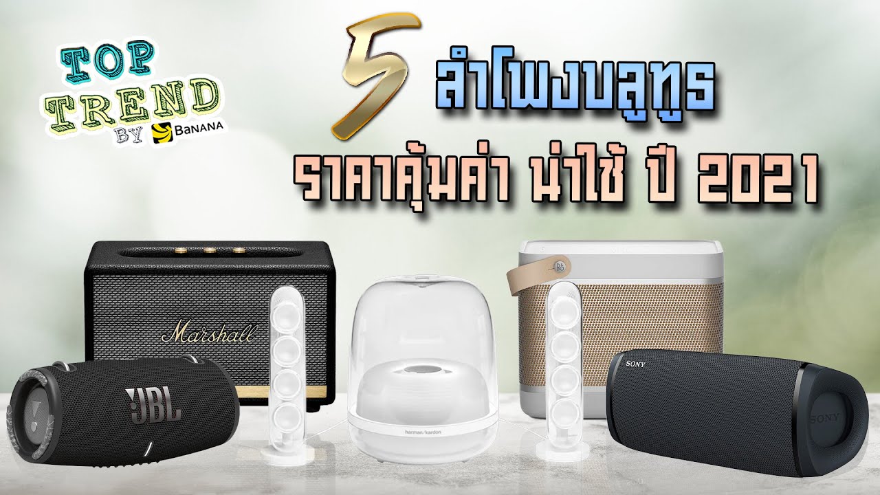 5 ลำโพงบลูทูธ เกรดพรีเมียม ยอดนิยม ปี 2021