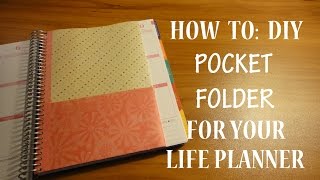 HOW TO: DIY Pocket Folder Insert for your EC Life Planner