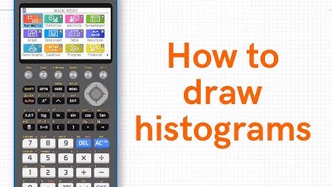 How to draw a histogram using the fx CG50