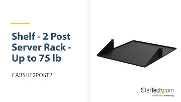 2U 19" 2-Post Network Rack Shelf - CABSHF2POST2 | StarTech.com
