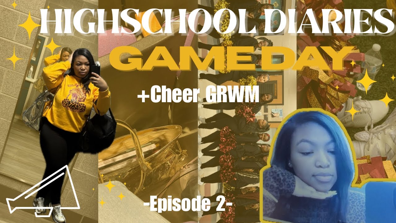 HIGHSCHOOL DIARIES 🎀|| episode 2! GAME DAY VLOG! CHEER GRWM!