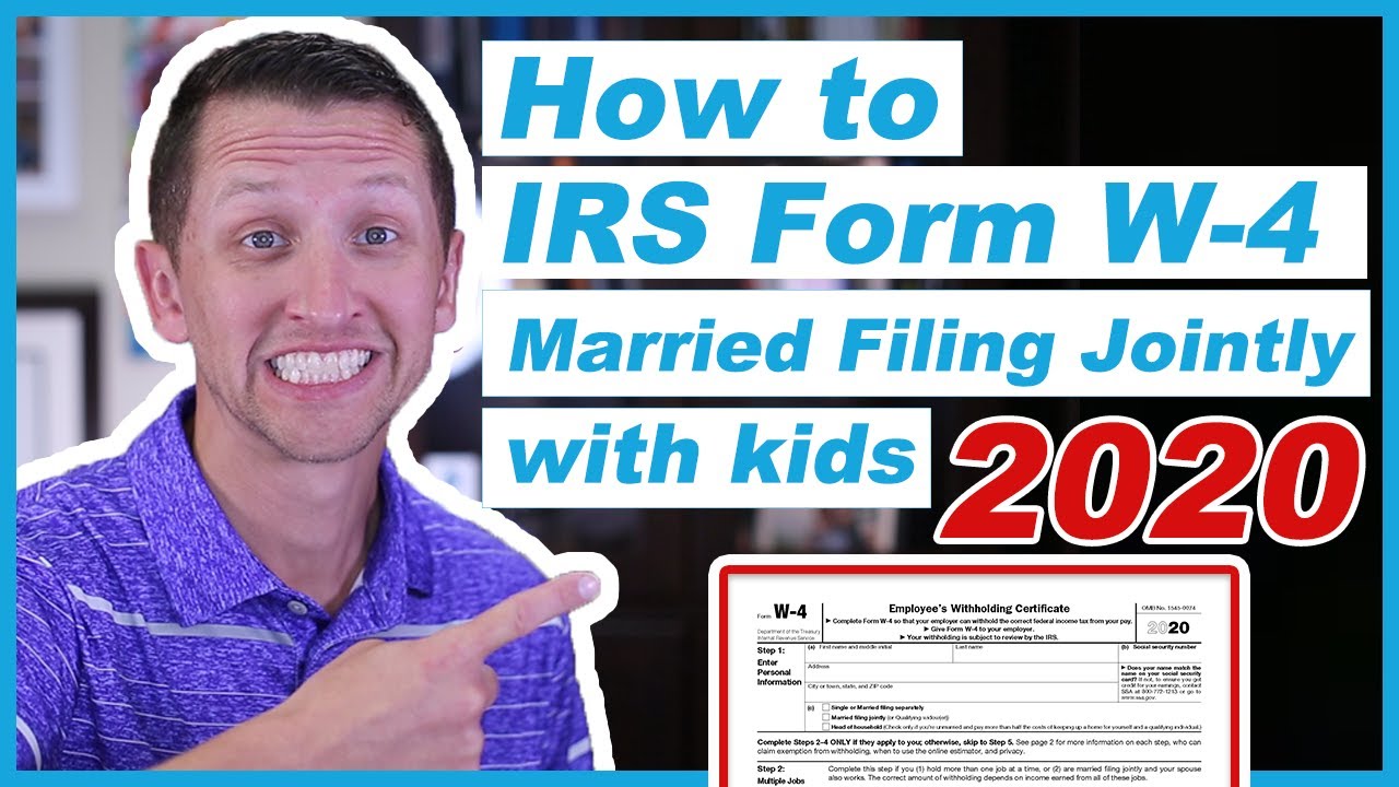 how-to-fill-out-irs-form-w-4-2020-married-filing-jointly-youtube