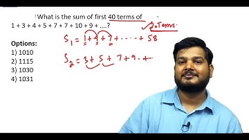 Q2. What is the sum of first 40 terms of 1 + 3 + ......? (#SSCCGL Maths Questions)
