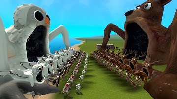 NEW OWL SEA EATER VS DEER SEA EATER FROM ROBLOX 99 NIGHTS IN THE FOREST In Garry