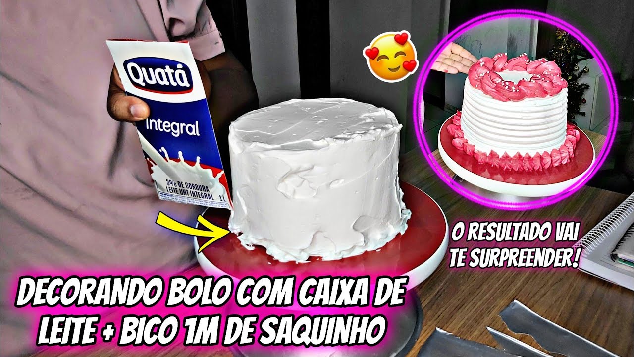 DECORAÇÃO DE BOLO PARA INICIANTES ❤️ Bolo Feminino Adulto super simples ✨🌸  