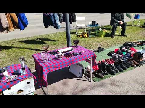 Helsinki, Finlandiya, Eski Eşya Pazarı. Antiques Market