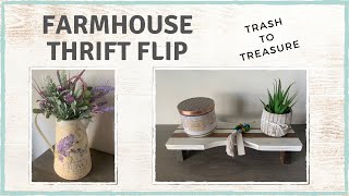 FARMHOUSE THRIFT FLIP \/\/ Trash To Treasure \/\/ DIY Rustic Home Decor \/\/ BlondieNextDoor