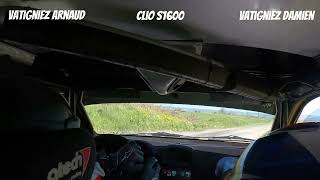 Arnaud Vatigniez / Damien Vatigniez. Clio S1600 Rallye neufchâtel 2023 . ES 4 . 2ème temps scratch