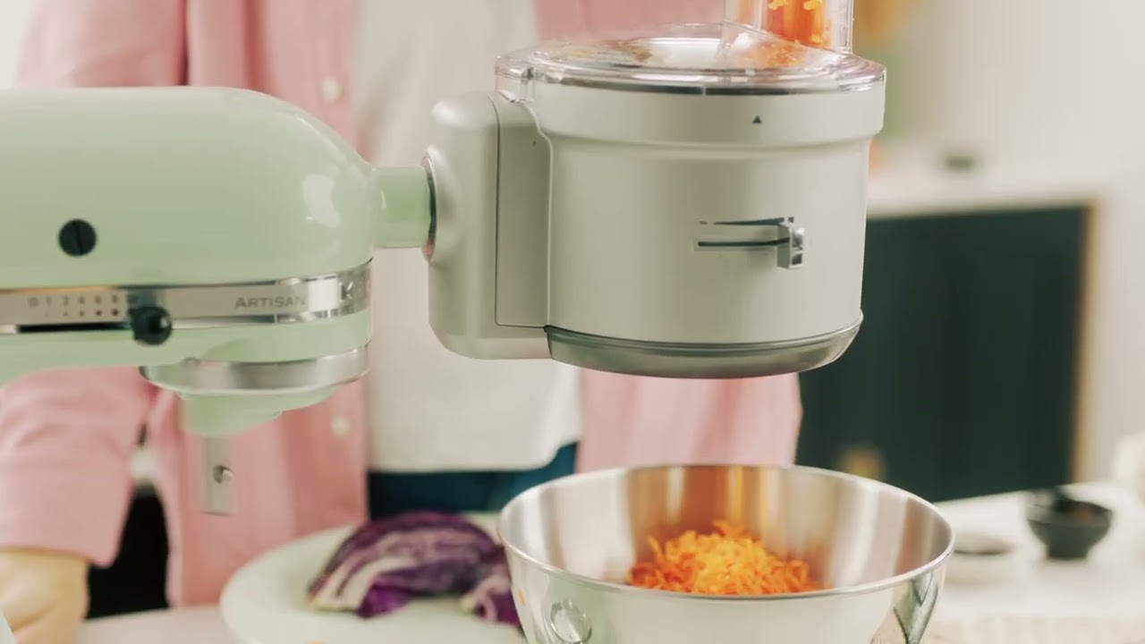 KitchenAid Food Processor Attachment w Commercial Style Dicing Kit Review &  Demo + Hash Brown Recipe 