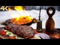 White Chocolate Steak & Snow Sauce - Frozen Cooking in 4K