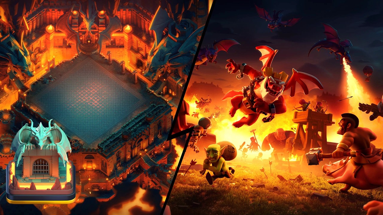 🔥 ОФОРМЛЕНИЕ ДРАКОНИЙ ПОБЕГ: МУЗЫКА ИЗ КЛЕШ ОФ КЛЕНС | КЛЕО CLASH OF CLANS