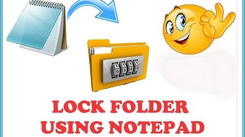 LOCK YOUR FOLDER USING NOTEPAD | #NOTEPAD