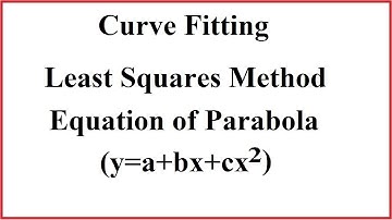 Curve fitting parabola | Curve fitting parabola equation | Curve fitting part #2