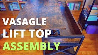 Vasagle Lift Top Coffee Table for Living Room Assembly | Corrine Lit Top Coffee Table Assembly
