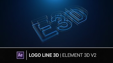 Logo Line 3D | Element 3D v2 | After Effects Tutorial