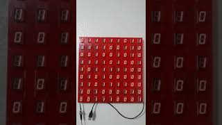Random Numbers using Fibonacci Linear Feedback Shift Register 2 - A Seven Segment Art Installation