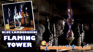 Sports Performance How to make a Flaming Blue Lamborghini Tower (Drink Recipes)