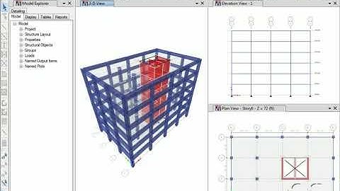 ETABS basic tutorial for concrete building in English