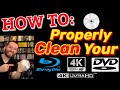 How to properly clean your blu ray 4k ultra dvd discs to prevent disc playback errors  issues