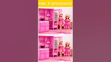 QUIZ Barbie 5 Find 3 Differences Barbiequiz Find3differences Quizbarbie 