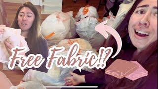 I Scored Bags of FREE FABRIC! | Fabric Haul  #fabric