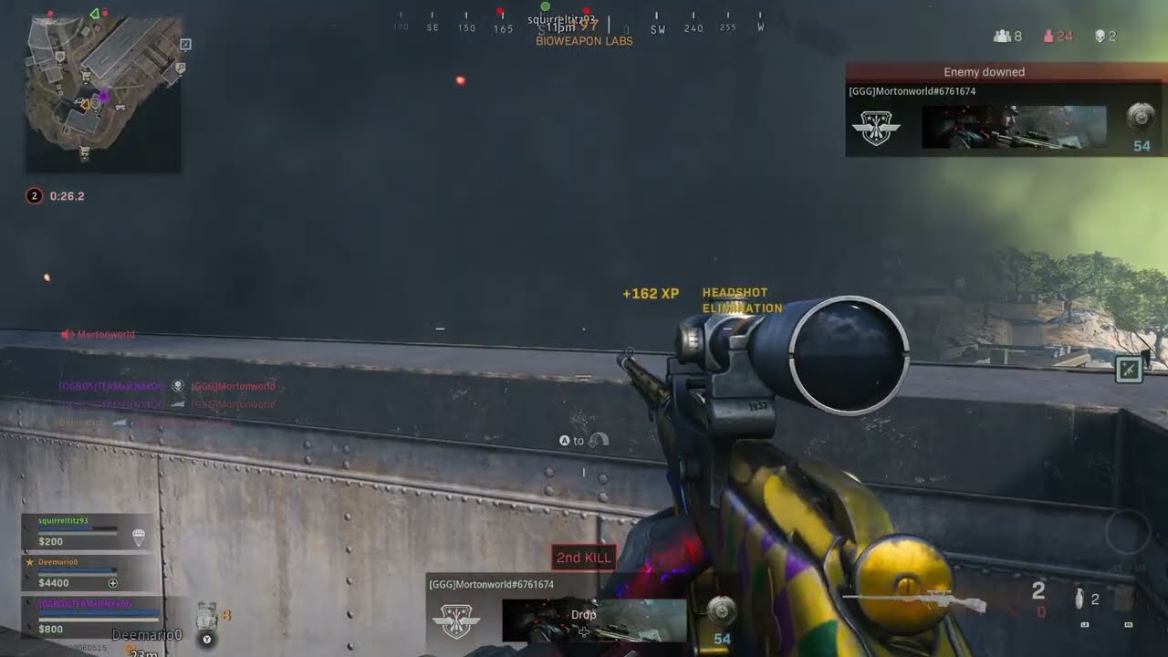 Rebirth LAST SECOND Heli-Snipe! Wayy to Close!  He almost got me, nahhhhh not really haha