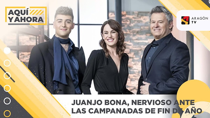 Juanjo Bona, nervioso ante las campanadas de fin de año.
