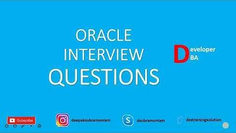 Oracle Interview Questions | Developer | DBA | ENGLISH | PART-1