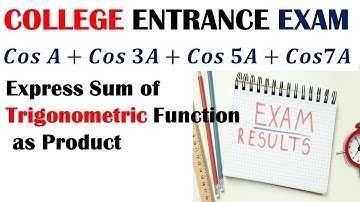 College Entrance  Exam | Express Sum of Trigonometric function as Product | Math Olympiad Training