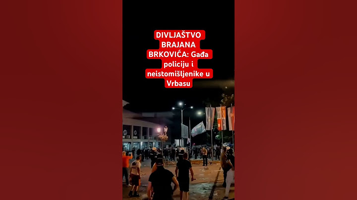 DIVLJAŠTVO BRAJANA BRKOVIĆA: Gađa policiju i neistomišljenike u Vrbasu