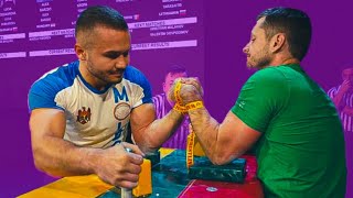 DANIEL PROCOPCIUC ARMWRESTLING VS MINDAUGAS TARASAITIS EUROPEAN CHAMPIONSHIP LITUÂNIA 75kg 2021.