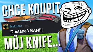 TROLLÍM SCAMMERA CO CHCE "KOUPIT" MŮJ KNIFE 😂