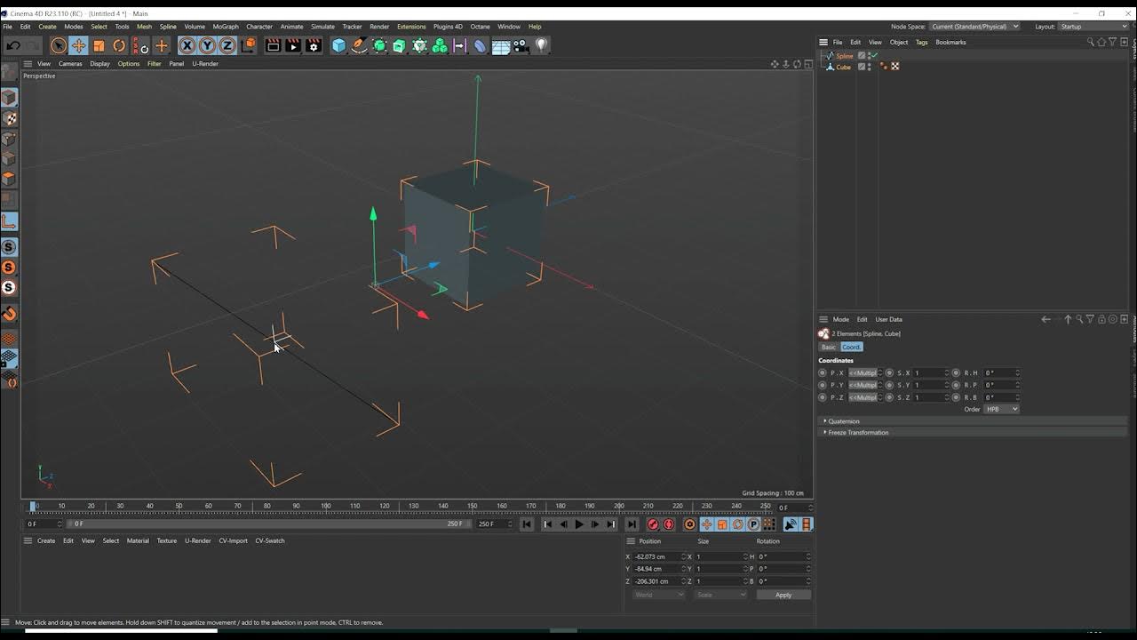 Cinema 4D: Transfer/copy axis between two objects (R23) - YouTube