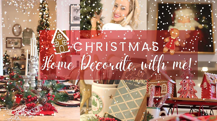 CHRISTMAS DECORATE WITH ME! KITCHEN, TABLESCAPE, H...
