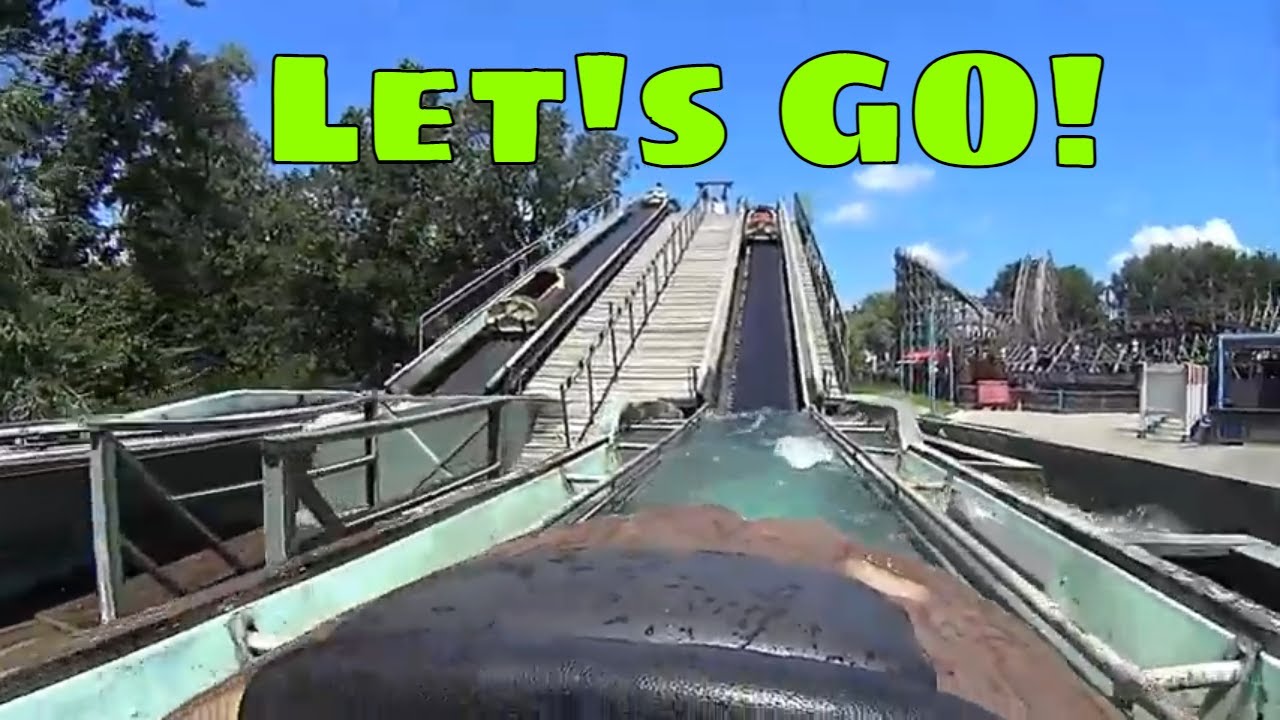 Six Flags St. Louis Log Flume Water Ride POV - YouTube