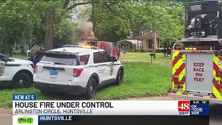 Huntsville Fire & Rescue respond to house fire on Arlington Cir.