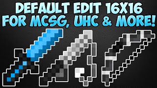 Minecraft PvP Texture Pack - Default Edit 16x16 for MCSG & UHC | 1.8 & 1.7 | PvP Resource Pack!