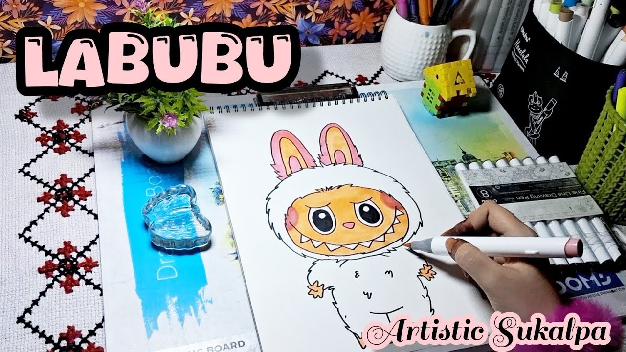 Labu Draw HOW TO DRAW LABUBU | Step-by-Step Tutorial for Beginners | Artistic ...