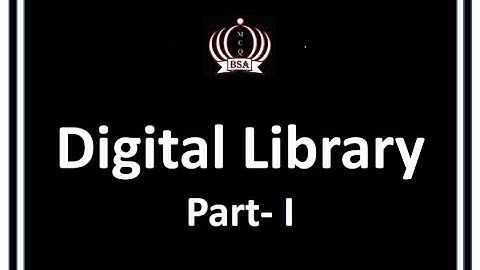 Digital Library part 1