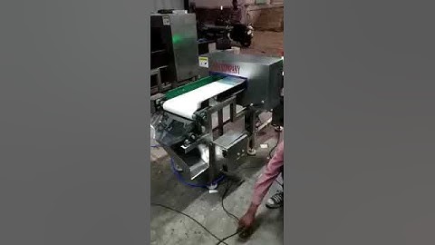 Metal Detector Conveyor System with Auto Rejection, #metaldetectorconveyor