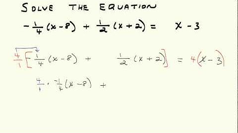 Solve equation with fractions and parenthesis Ex 1