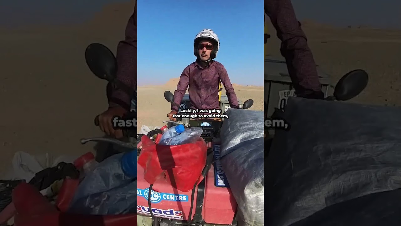 Conducir solo por el desierto puede ser mortal. 🌞