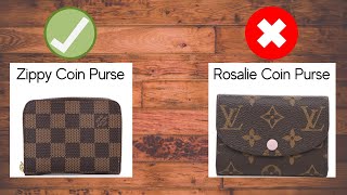 NEW RELEASE LOUIS VUITTON ROSALIE COIN PURSE 👛 completely new wallet - is  the back pocket worth it? 