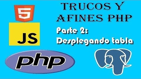 Tabla con paginación combobox  Parte 2  Pintando Tabla PHP Js Jquery Postgresql
