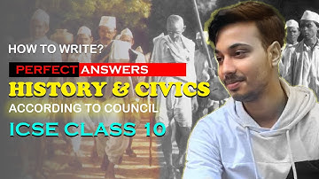 HOW TO WRITE GOOD ANSWER | HISTORY CIVICS | ICSE CLASS 10 | HACKER CISCE