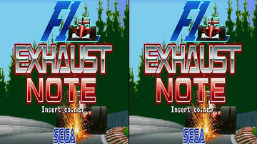 F1 Exhaust Note (Sega 1991)  Attract Mode 60fps